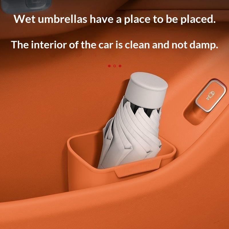 Waterproof Car Trash Can With Lid - 새로운 실리콘 소재의 차량용 도어 컵