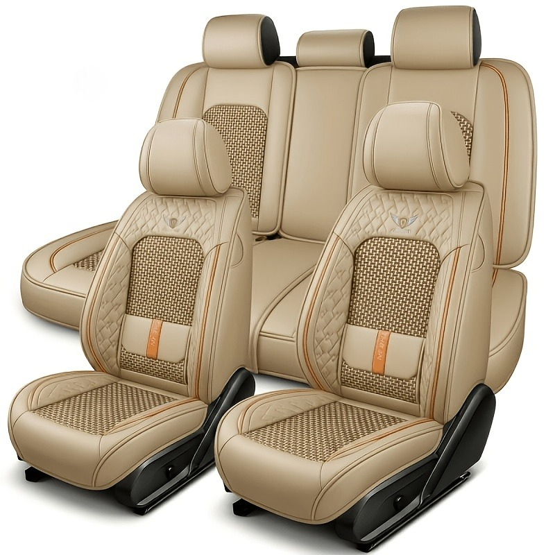Leather Car Seat Covers Full Set Universal - 푸조 206, W205, 혼다 제이드, 포드