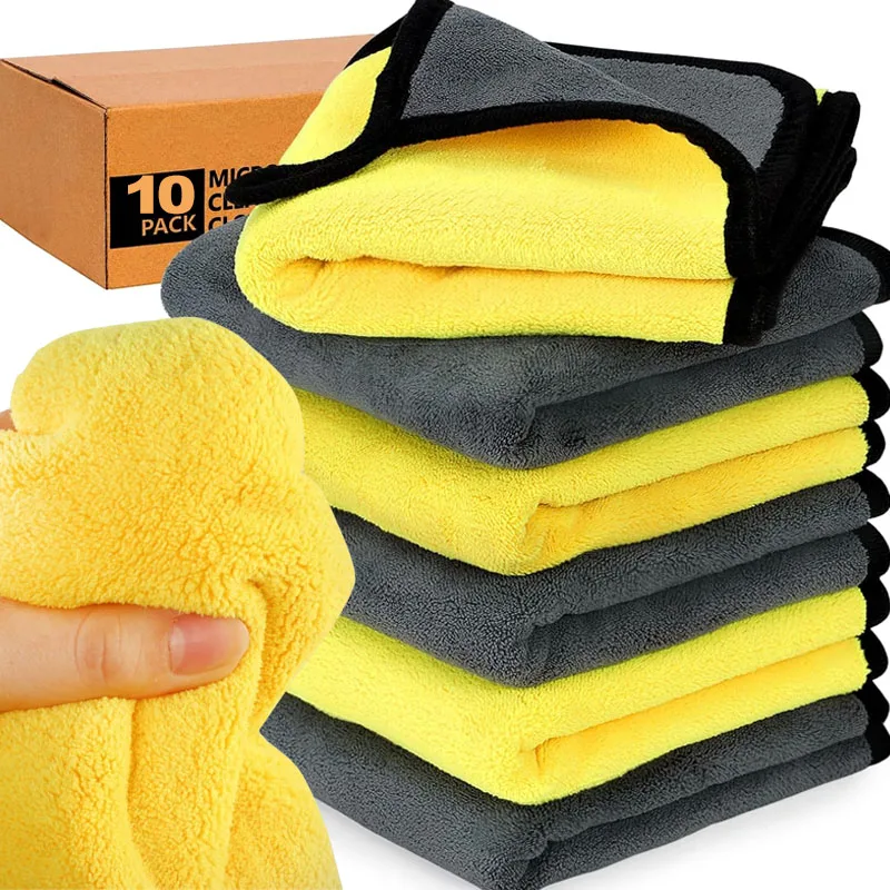 Microfiber Car Drying Towel Super Absorbent - 도매 자동차 청소 타월 두꺼운 마이크로파이버
