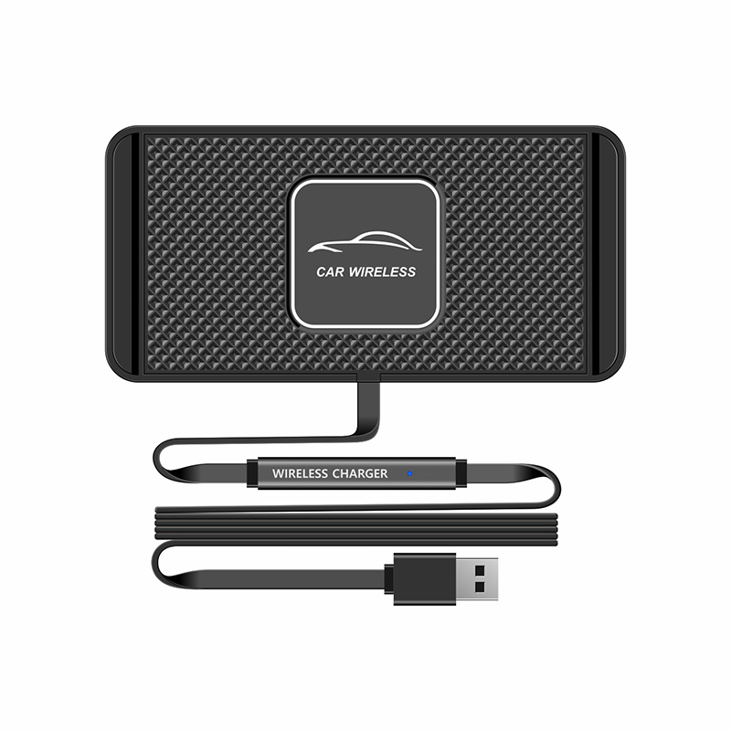 Wireless Car Charger Mount Fast Charging - 차량용 무선 충전 매트 실리콘 논슬립