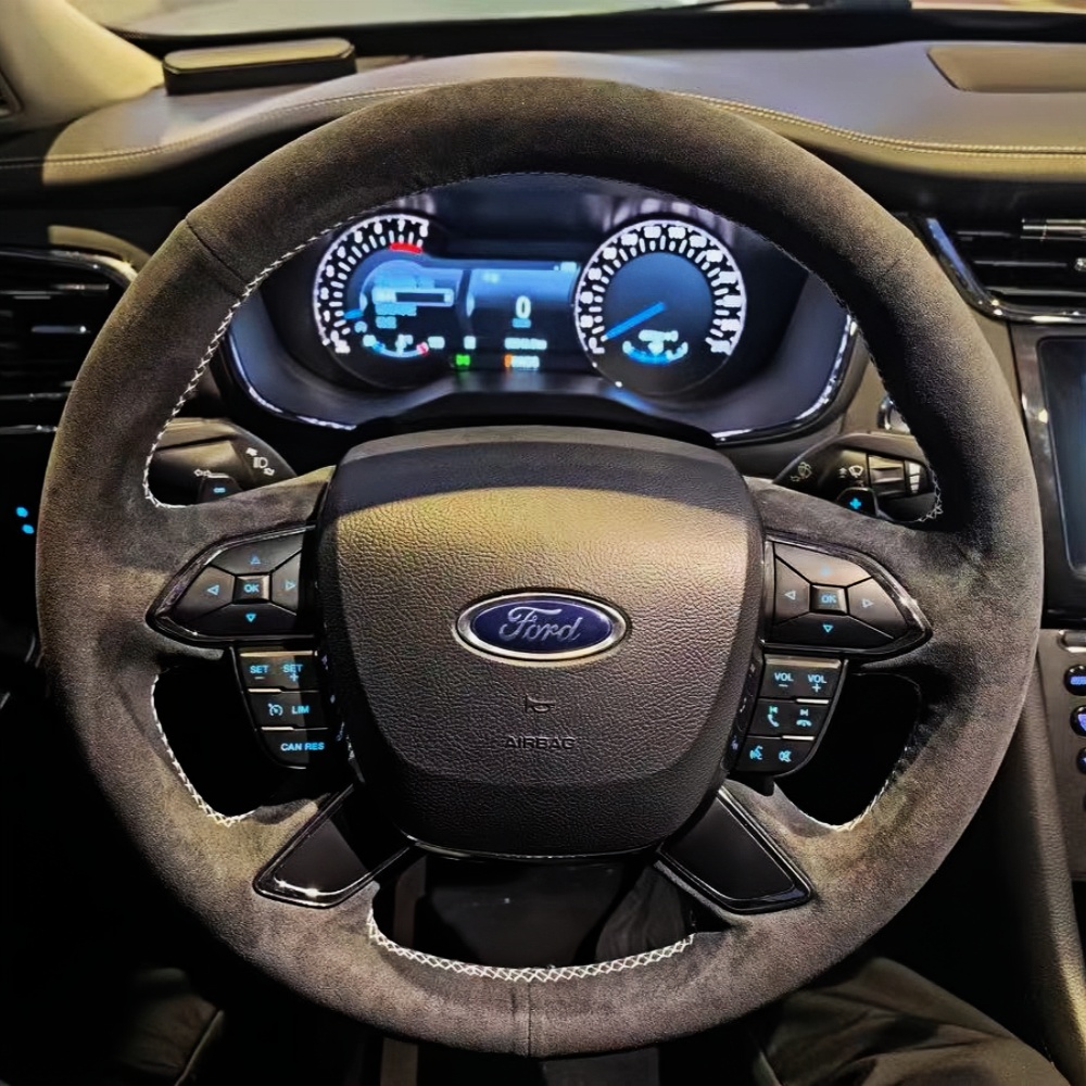 Car Steering Wheel Cover Anti Slip Breathable - 커스텀 자동차 핸들 커버, 손 바느질,