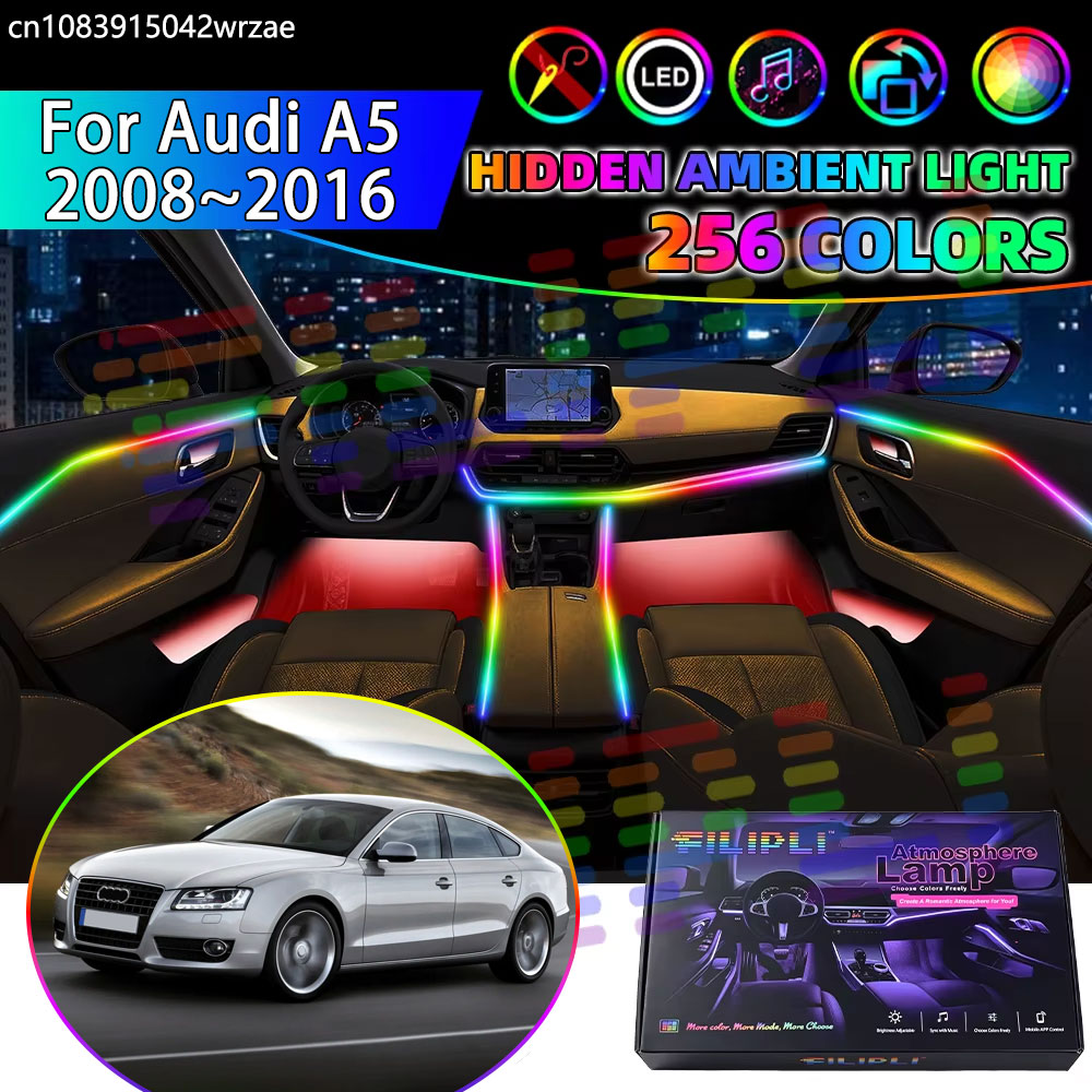 Led Ambient Interior Car Lights App Control - 아우디 A5 2008~2016 8T 8F MK1