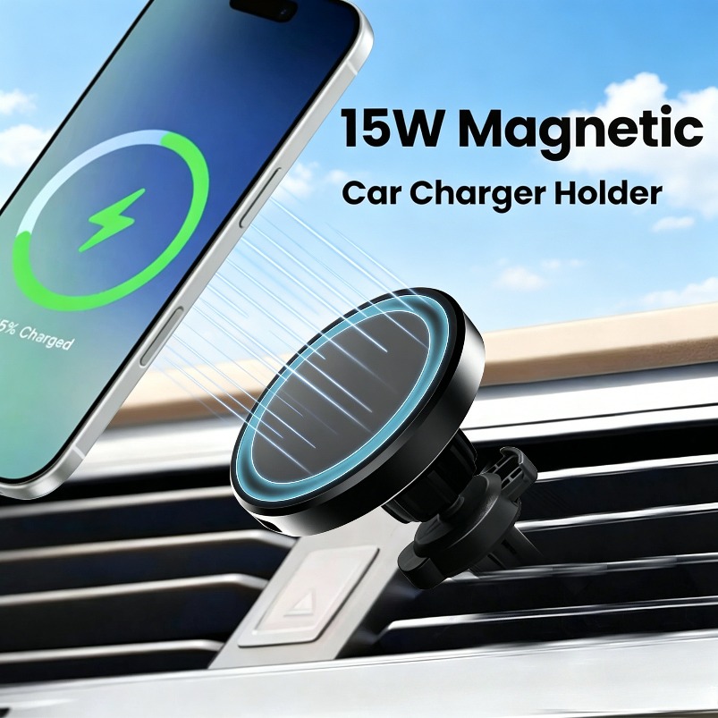 Magnetic Phone Holder For Car Vent - 차량용 에어벤트 마그네틱 휴대폰 거치대 무선