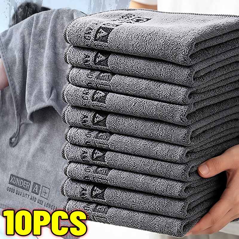 Microfiber Car Drying Towel Super Absorbent - 10/1PCS 양면 자동차 세척용 마이크로파이버 타월