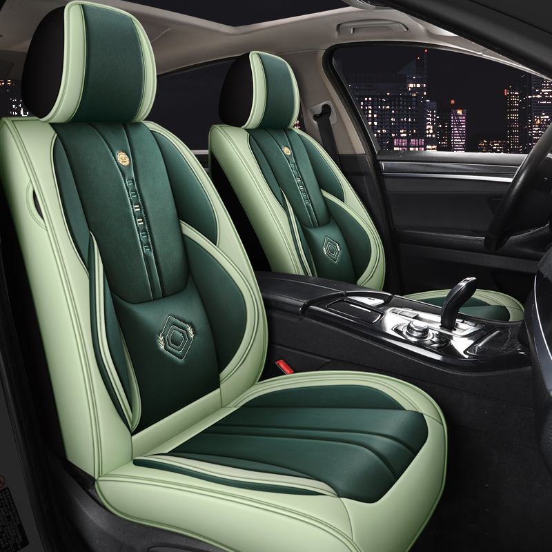 Leather Car Seat Covers Full Set Universal - 가죽 풀세트 자동차 시트 커버 보호대