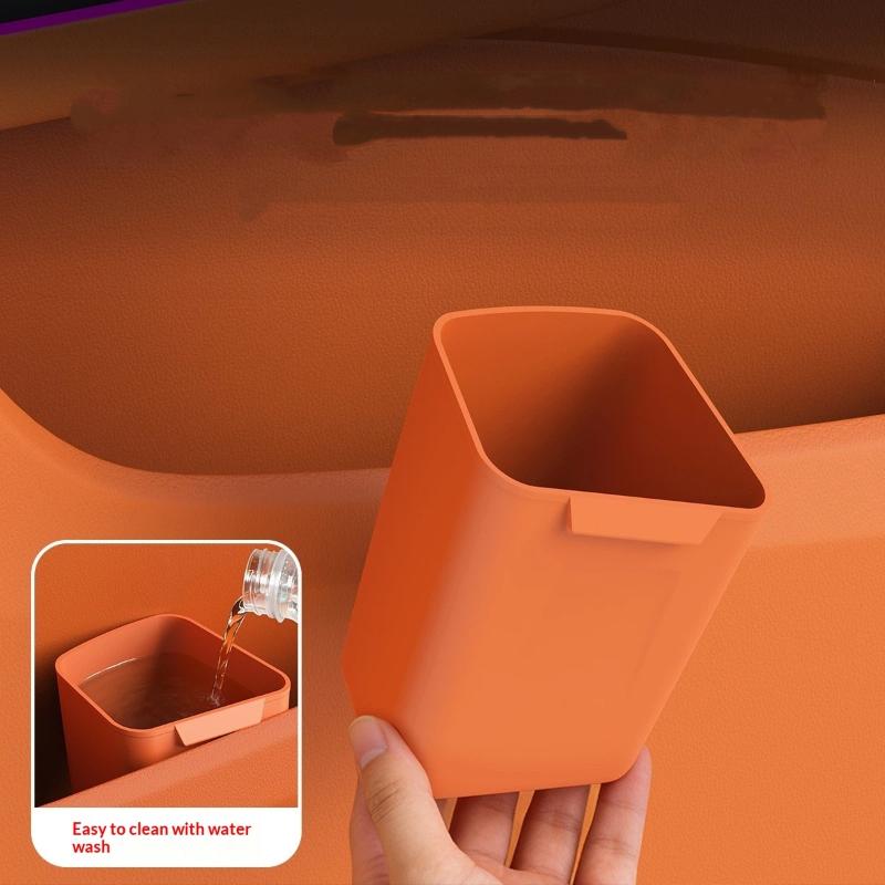 새로운 실리콘 소재의 차량용 도어 컵 홀더 겸 수납함, - Waterproof Car Trash Can With Lid 리뷰 및 가격