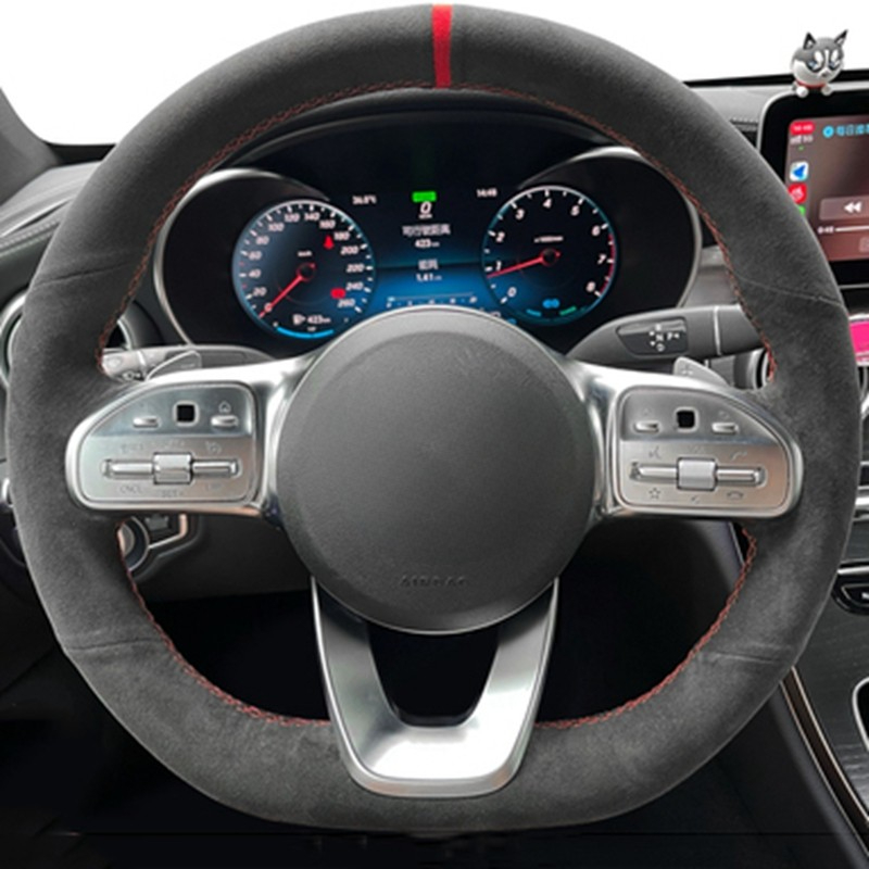 미끄럼 방지 스웨이드 브레이드 자동차 핸들 커버, 메르 - Car Steering Wheel Cover Anti Slip Breathable 리뷰 및 가격