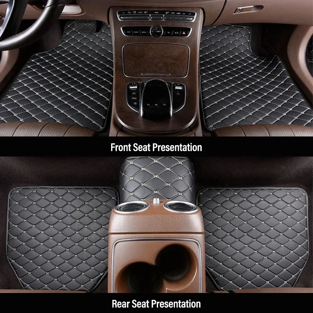 자동차 바닥 매트 4개 세트, 범용 PU 가죽 방수 자 - Car Floor Mats Universal Waterproof Leather 리뷰 및 가격