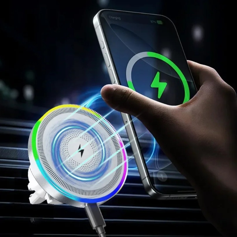RGB 라이트 자동차 자석 휴대폰 홀더 에어벤트 스탠드 - Magnetic Phone Holder For Car Vent 리뷰 및 가격