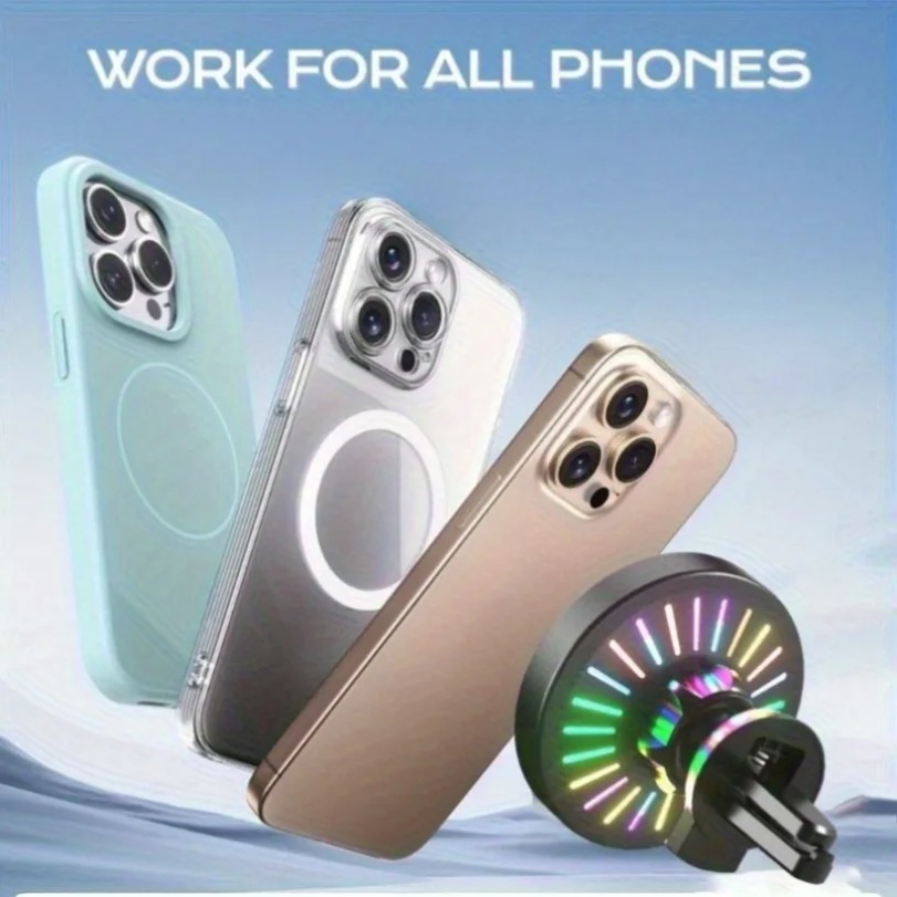 RGB 라이트 자동차 자석 휴대폰 홀더 에어벤트 스탠드 - Magnetic Phone Holder For Car Vent 리뷰 및 가격