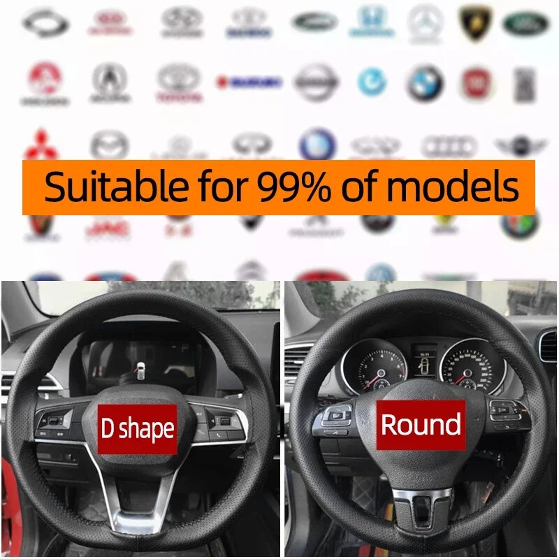 유니버설 가죽 자동차 스티어링 휠 스티치 랩 커버에 맞 - Car Steering Wheel Cover Anti Slip Breathable 리뷰 및 가격