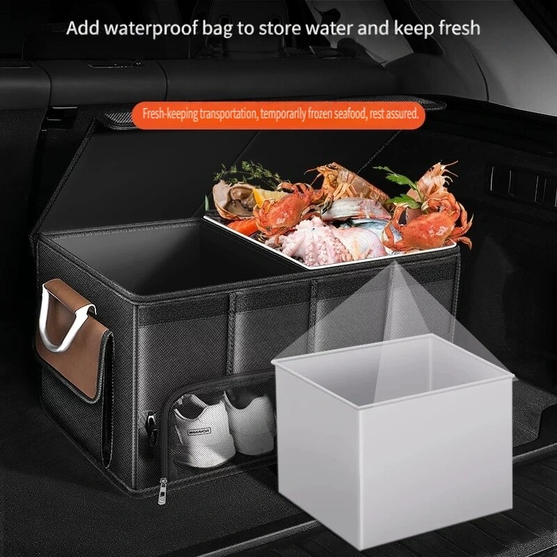 방수 접이식 95L 옥스포드 천 보관 가방 캠핑 낚시  - Car Trunk Organizer Foldable Storage Box 리뷰 및 가격